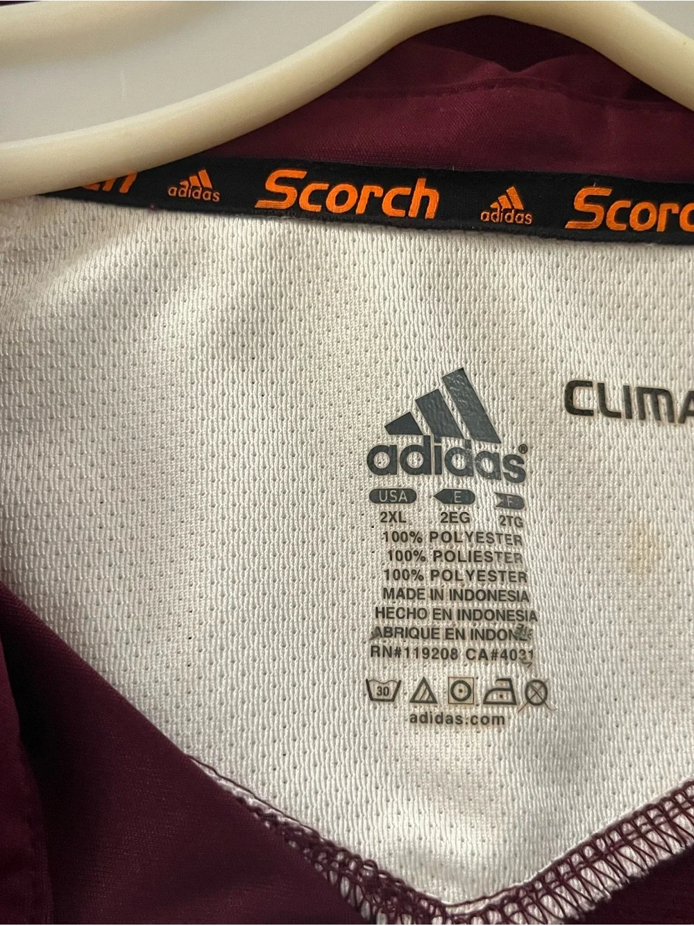 Adidas Maroon & White Polo Shirt ATM Aggies University Logo Commemorative 2XL